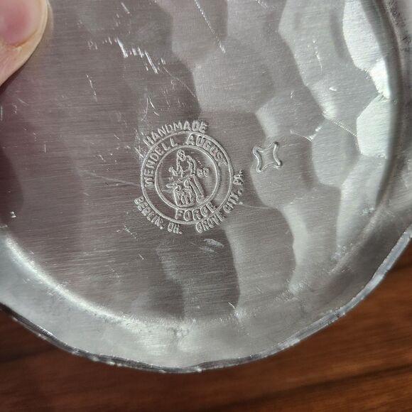 Wendell August Noahs Ark Trinket Box With Lid Trinket Plate Dish Forged Metal - Picture 6 of 11